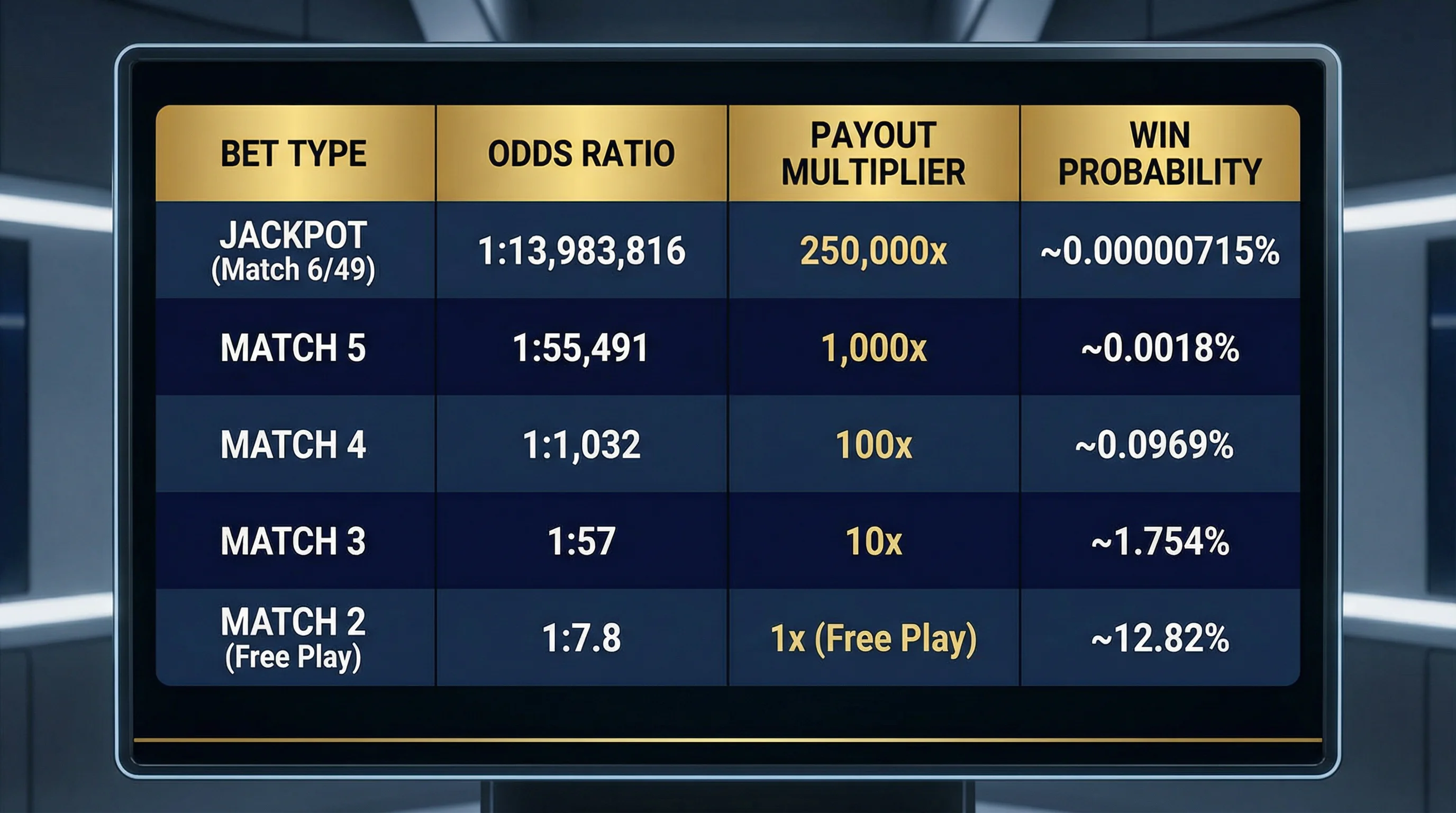 加拿大28各玩法赔率对照表